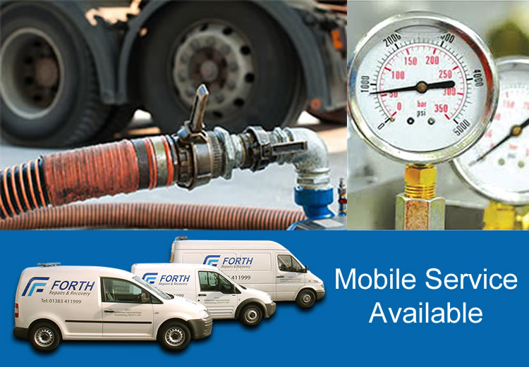 mobile repair service - hydraulic hose edinburgh fife falkirk bathgate